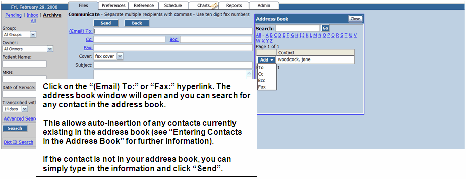 fax and email 3