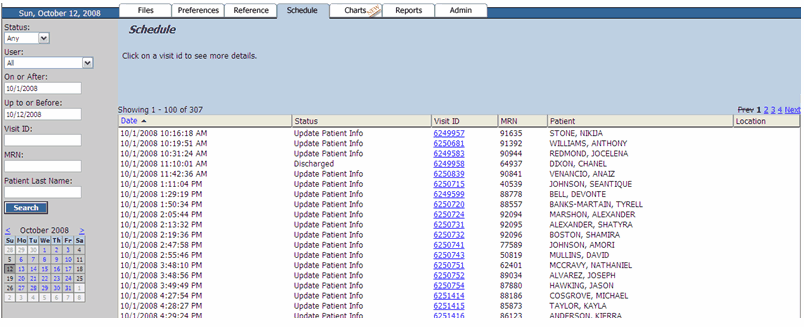 Schedule