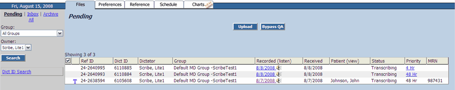 Scribe Lite Pending